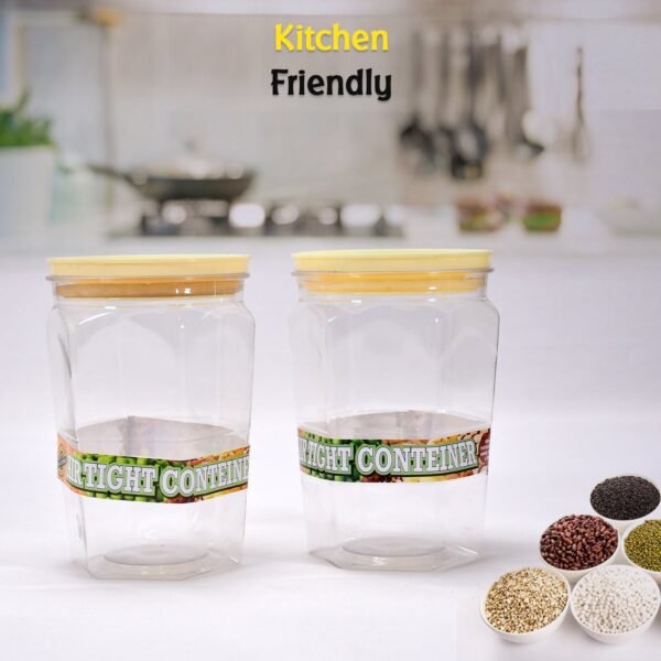 Air Tight Kitchen Storage Container  (Approx - 1100Ml, Set of 2pcs)