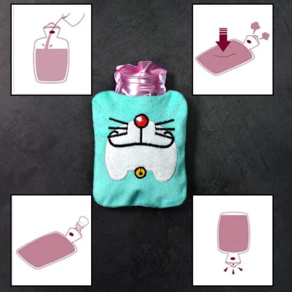 5_f465cecc-0cc1-4c65-8917-867ee3407425.jpg 1 Pc Doremon Cartoon small Hot Water Bag with Cove