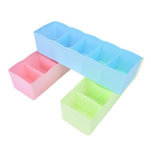 5 Compartments Socks / Handkerchief / Underwear Storage Box (pack of 2)
