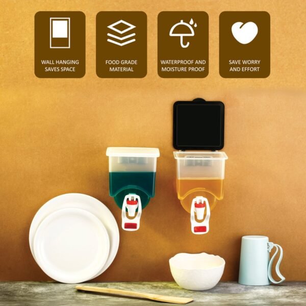 5_f7f95beb-27ec-45bf-957e-7f8ece4669b3.jpg Wall Mounted Oil Dispenser Bottle (1100ml Approx)