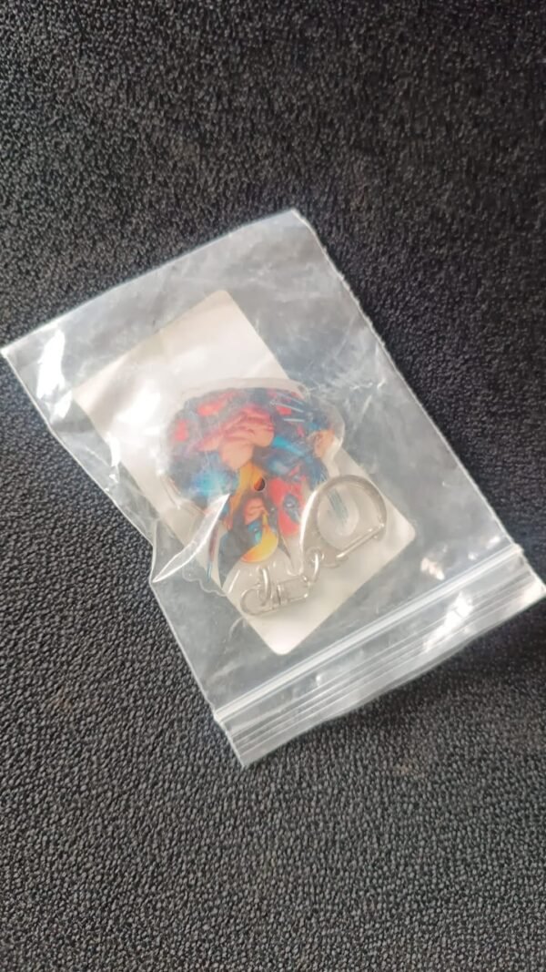 Cartoon Character Acrylic Keychain with Metal Clip