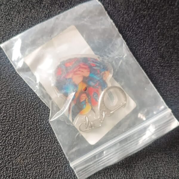 Cartoon Character Acrylic Keychain with Metal Clip