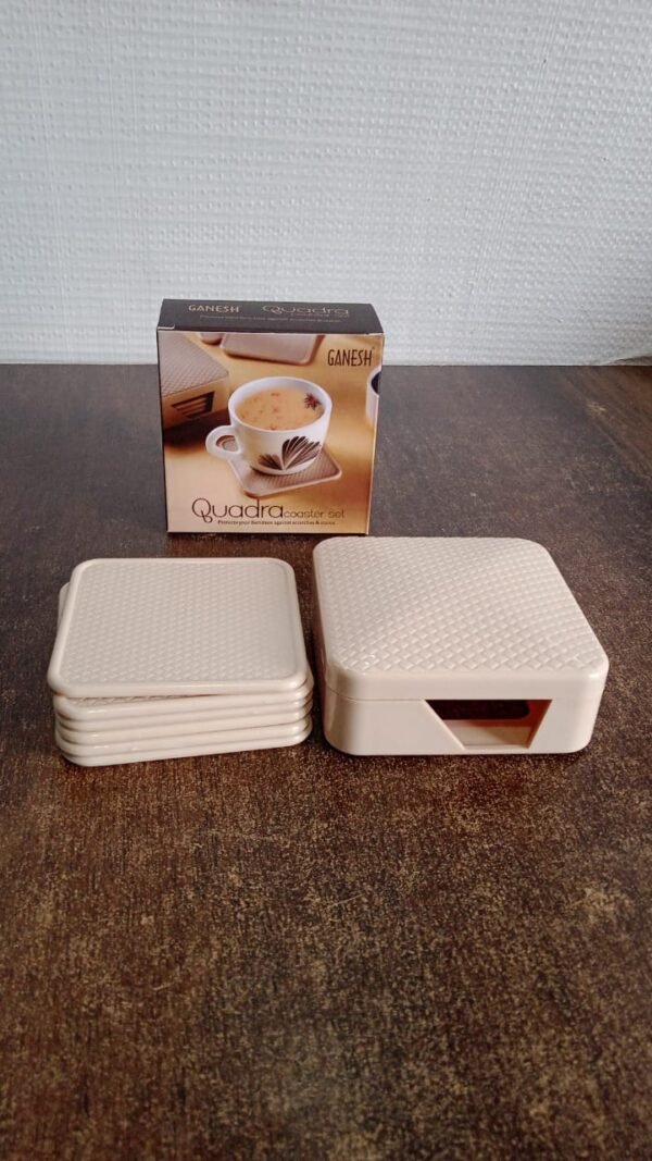5adbbcb0-1f52-4ecb-8934-47fb10a4cf38.jpg Ganesh Premium Square Coasters with Storage Box (6 Pc / Set)