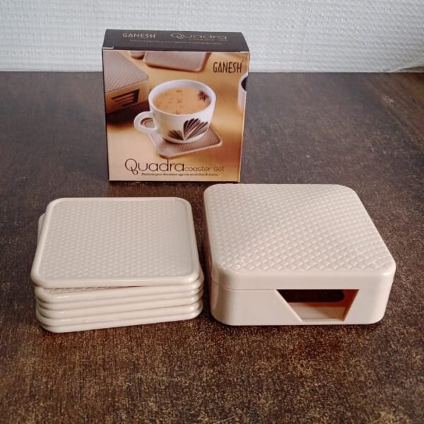 5adbbcb0-1f52-4ecb-8934-47fb10a4cf38.jpg Ganesh Premium Square Coasters with Storage Box (6 Pc / Set)