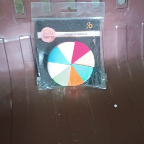 Makeup Sponge Triangle Shaped Mix Colour Cosmetic Puff (8 Pcs Set)