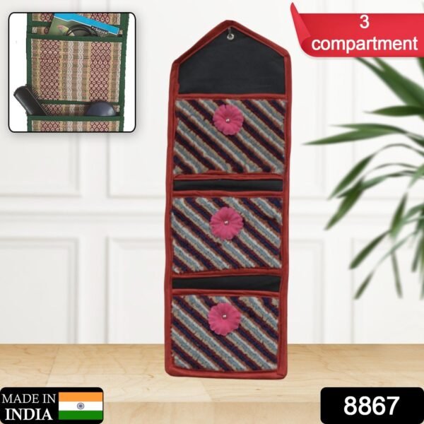 5b2fd165-b5d0-4dae-8614-d42498ee2d6a.jpg Foldable Hanging Organizer with 3 Pockets - Wall Hanging Letter Holder