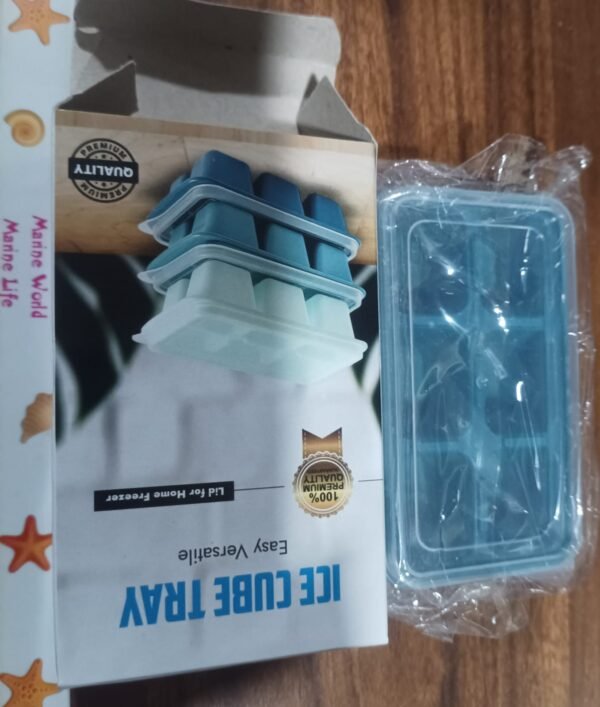 6 Grid Silicone Ice Tray Used In All Kinds Of Places Like Household Kitchens  (1 Pc)