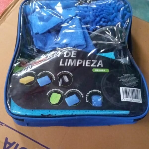 Car and Bike Cleaning Combo Kit with Microfiber Sponge, Gloves & Towels (5 Pcs)