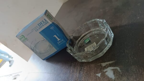 Transparent Ashtray – Cigarette Holder for Home, Office, Bar & Restaurant (1 Pc)