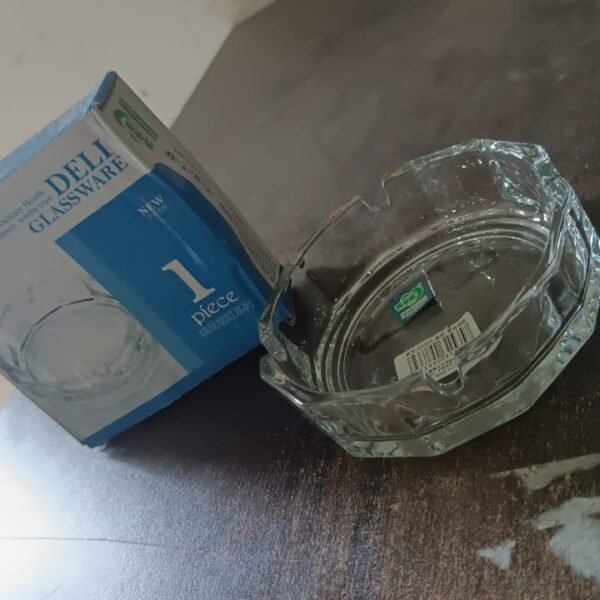 Transparent Ashtray – Cigarette Holder for Home, Office, Bar & Restaurant (1 Pc)