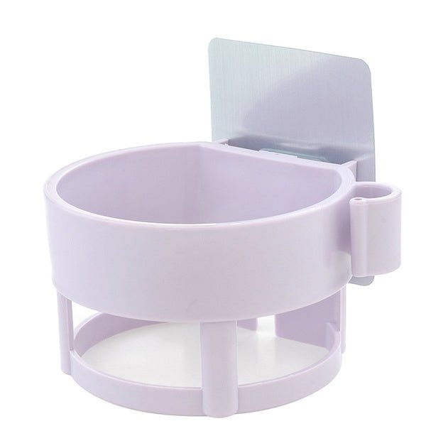Self Adhesive Hair Dryer Holder – Bathroom Wall Storage Shelf Organizer Stand