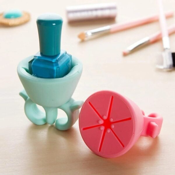 Nail Polish Holder Ring with Nail Polish Holder Stand