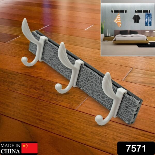 5cb90552-d003-4fef-90fc-e2f0b7729d8a.jpg Wall Mounted Coat Hanger Rack – 6 Hooks for Clothes, Jackets & Hats