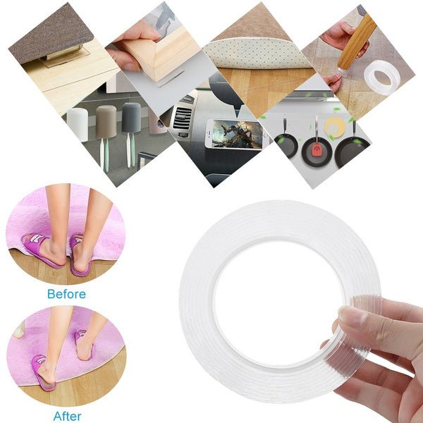 5 Meter Double Sided Adhesive Silicon Grip Gel Tape