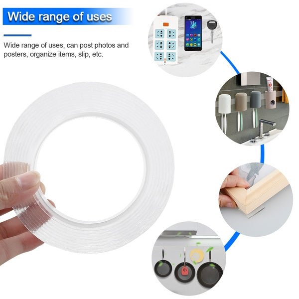 5 Meter Double Sided Adhesive Silicon Grip Gel Tape