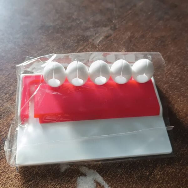 5 Slots Adhesive Desk Cable Cord Holder for Charging Cable (1 Pc / Mix Color)