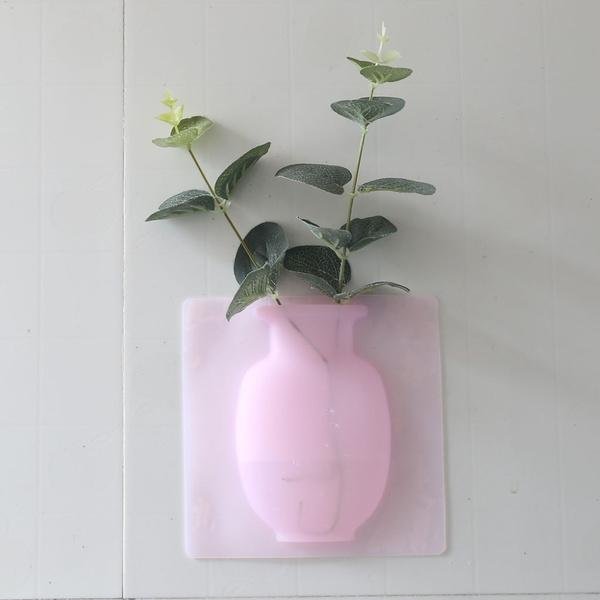 5d67a38caed2eb055f351bbd-4-large_836b2433-cb6b-496e-a9c0-323f1252c2de.jpg Wall Hanging Silicone Flower Pot Sticker Plant Rack for Decoration (MultiColour)