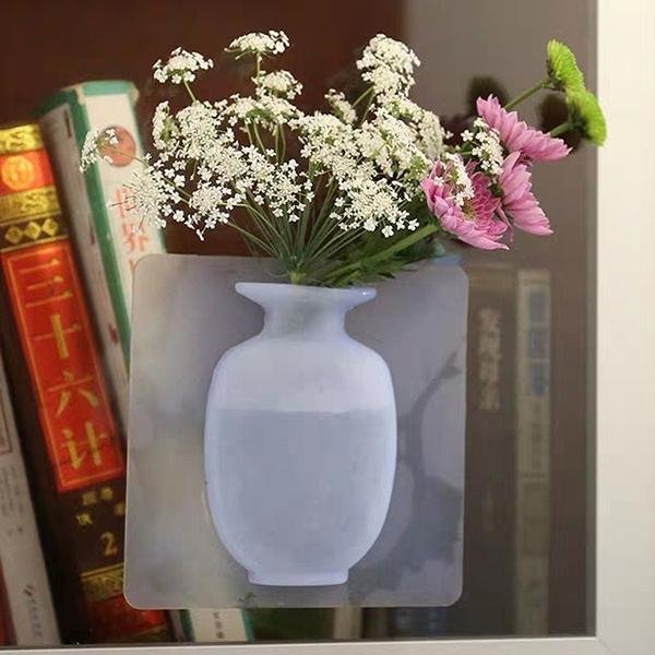 5d67a38caed2eb055f351bbd-5-large_c296d77a-dbbc-4763-96bb-796668ea4f3b.jpg Wall Hanging Silicone Flower Pot Sticker Plant Rack for Decoration (MultiColour)