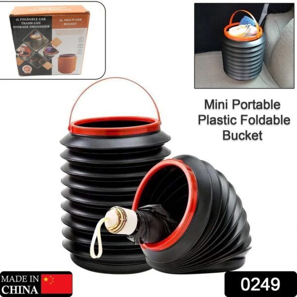 Foldable Storage Bucket , Water Container & Dustbin Multiuse Bucket