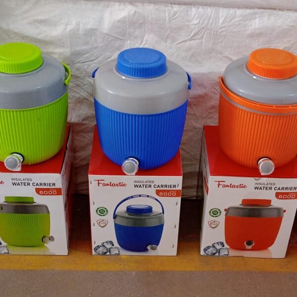 Insulated Plastic Water Jug with Tap for Home & Travel (6000 ML)