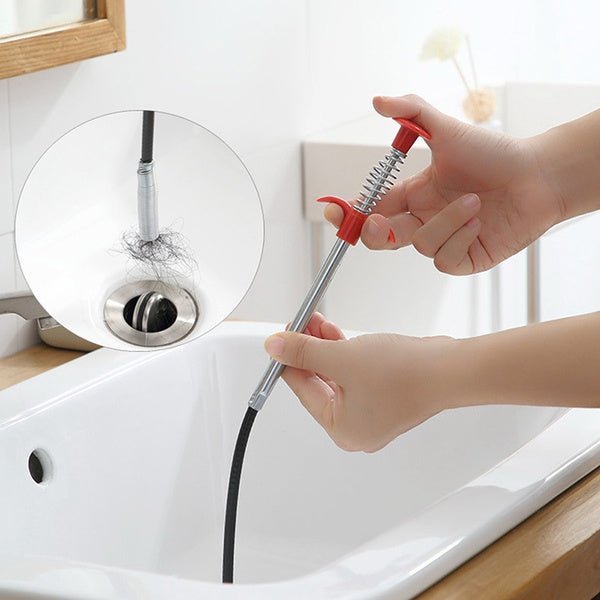 Multifunction Pipe Cleaning Claw for Drain Hair Removal (290 cm Length)