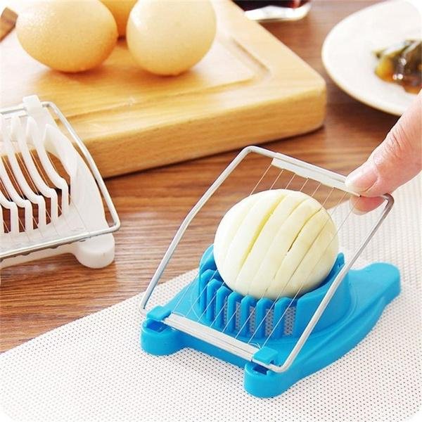Plastic Multi Purpose Egg Cutter / Slicer with Stainless Steel Wires