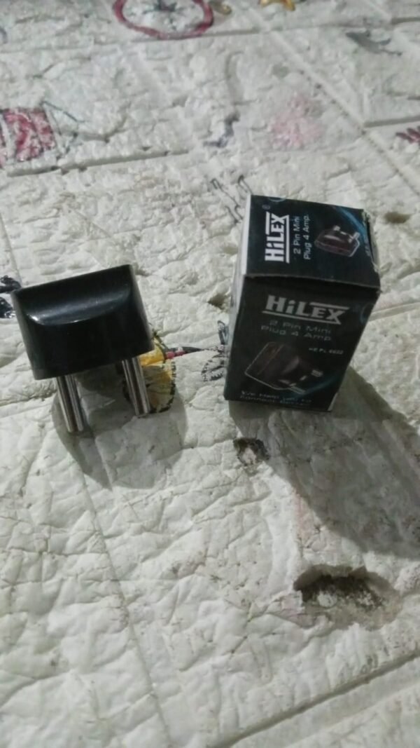 2 Pin 4 Amp Plug Converter, Plug Adapter With Color Box (1 Pc )