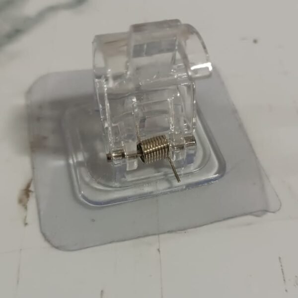 Self-Adhesive Transparent Wall with Spring-Loaded Anti-Slip Clip (1 Pc)