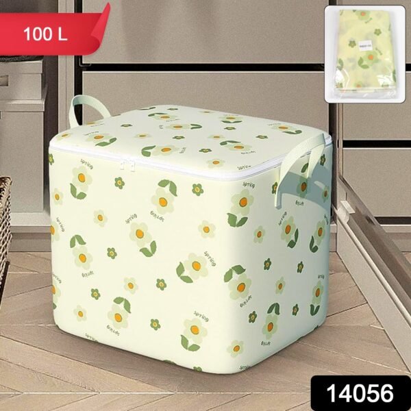 5fafc178-0f4a-4cc6-87f8-2d3e6a692e9d.jpg Foldable Clothes Storage Comforter Organizer Storage (100 L / Mix Color)