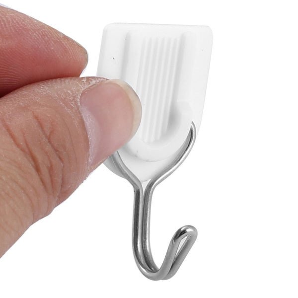 5fd1b35f6caac2168220fa5f-6-large_4009766a-8f7d-4bc1-852e-a75e38fd6a73.jpg Adhesive Sticker ABS Plastic Hook Towel Hanger for Kitchen / Bathroom