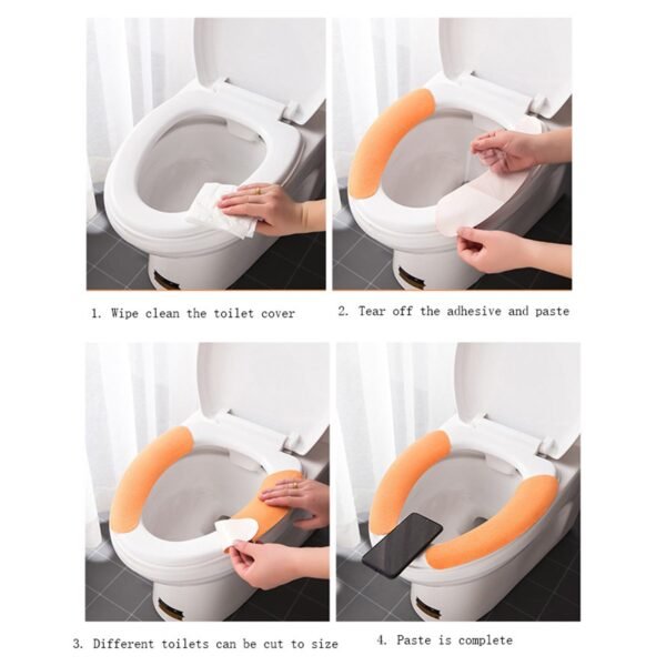 Toilet Seat Cover – Soft Warm Washable Cushion for Comfortable Seating
