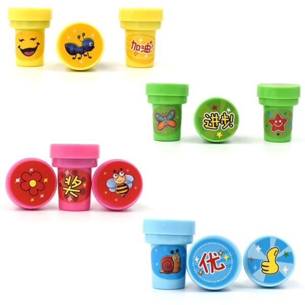 Stamp Set for Kids – 12 Pc Creative Stamp Pack for Play & Learning Activities