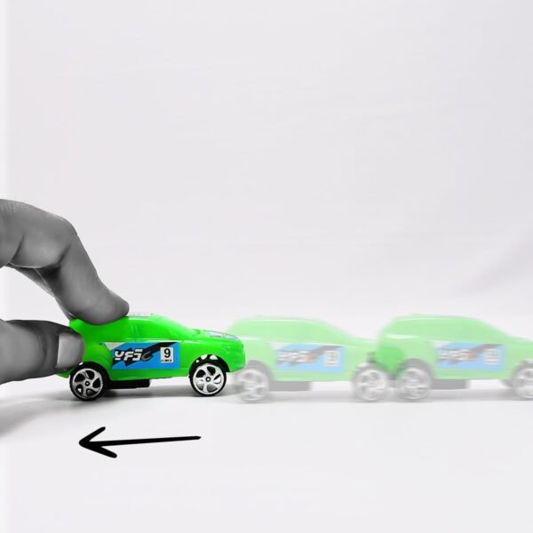 Super City Car Racer Pull-Push Vehicle Toy for Kids (Set of 12 Pcs / Multicolor)