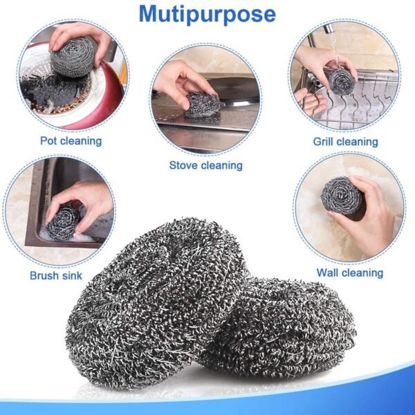 Stainless Steel Scrubber  /  Scourer (pack of 6pc)