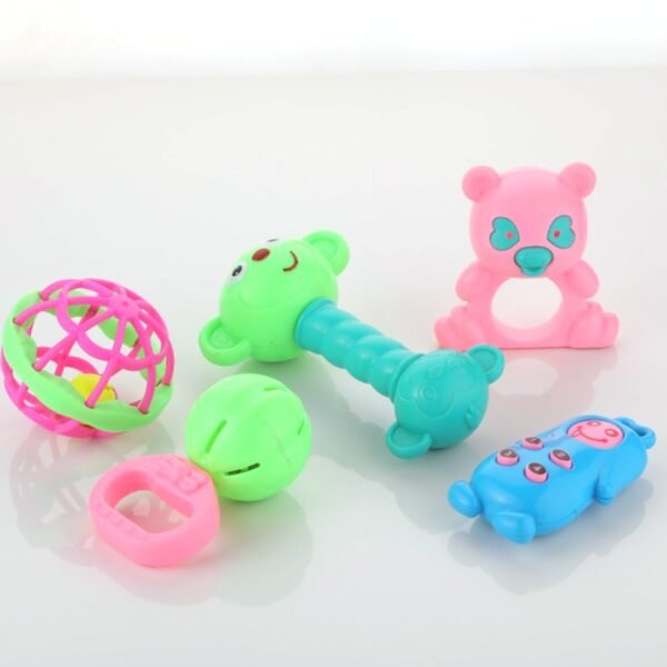 AT38 5Pc Rattles Baby Toy game for kids and babies for playing and enjoying purposes