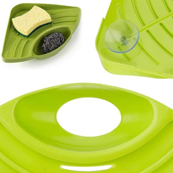 6-image.jpg Sink Strainer Basket Corner Kitchen Triangular Multi functional Drain Shelf