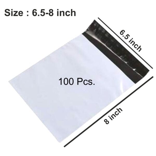 Tamper Proof Courier Bags(6.5X08 PLAIN 180 POD M1) - 100 pcs