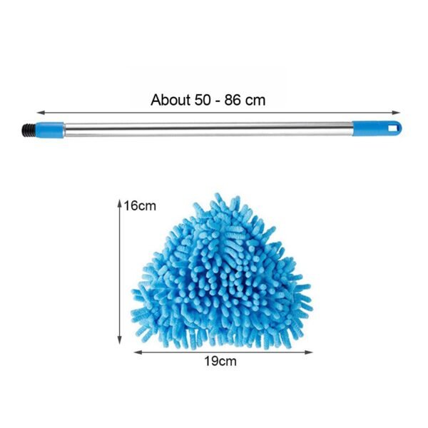 Stainless Steel Adjustable Triangle Mop for Cleaning Wet & Dry Floor Surfaces
