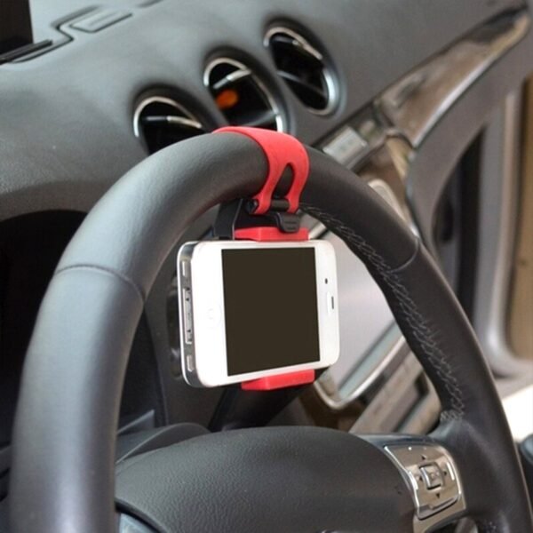 600707.jpg Car Steering Wheel Mobile Holder