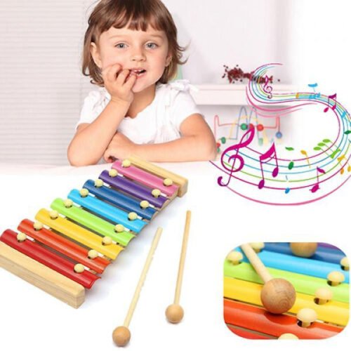 600a37be0da85237481702b0-1-large.jpg Wooden Xylophone Musical Toy for Children (MultiColor)