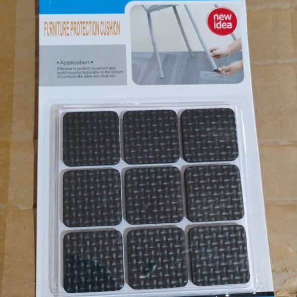 6025def1-5dc2-4c10-befe-2112e3bc88a1.jpg Self Adhesive Furniture Pads - Square (18 Pcs Set)