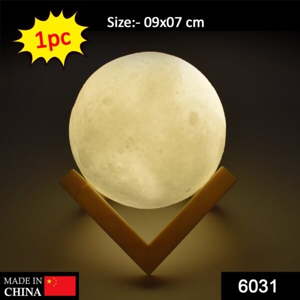 3D Moon Lamp with Color Changing Sensor Touch & Crystal Ball Stand