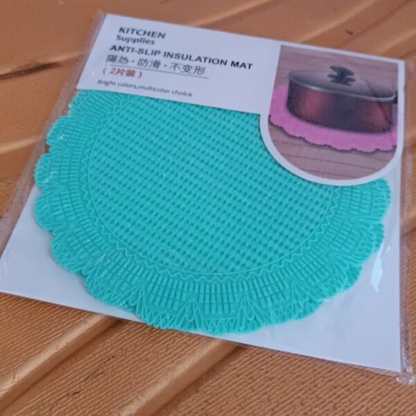 Silicone Round Heat Resistant Mat (2 Pc Set)