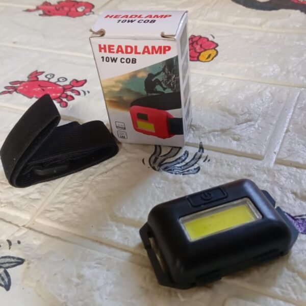 10W COB Waterproof Headlamp – Portable Lantern for Camping, Hiking (1 Pc)