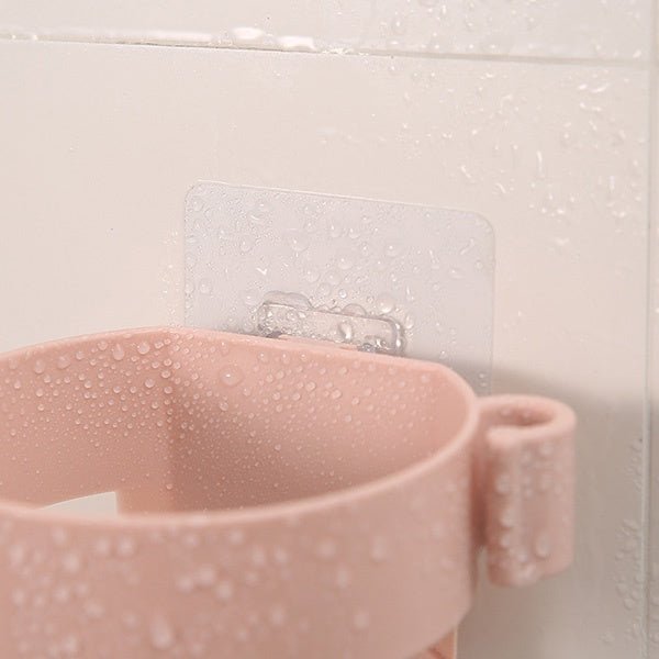 Self Adhesive Hair Dryer Holder – Bathroom Wall Storage Shelf Organizer Stand