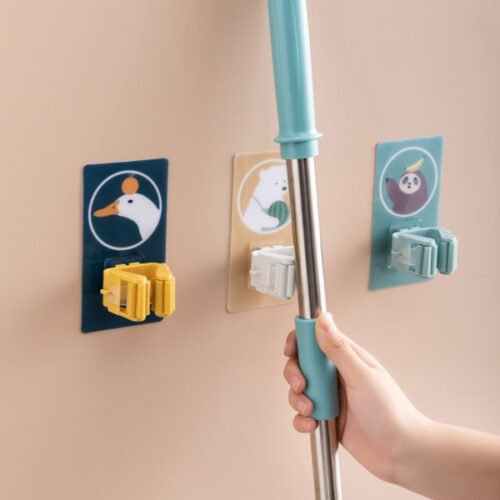 608188a9f4b336e72318c2f8-large_0f0e7b58-e46c-4926-9bdf-7470a7ecf6d9.jpg Magic Sticker Series Self Adhesive Mop and Broom Holder