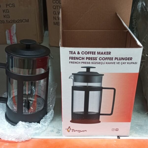 60a21688-b126-427e-a39e-2a3bec4b339d.jpg Coffee and Tea maker, Coffee Maker Glass Coffee Press Glass Teapot (Approx 350ml)