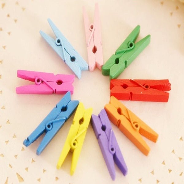 Multipurpose Wooden Clips  / Cloth Pegs (Large, 500 Pcs)