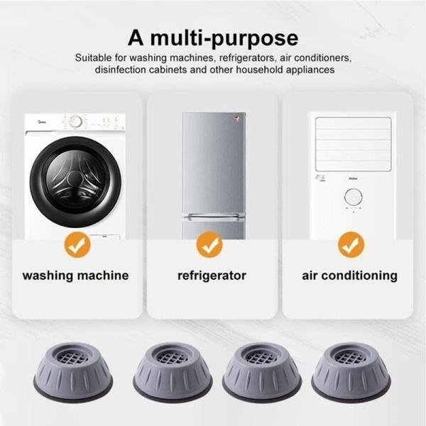 Washer Dryer Anti-Vibration Pads with Suction Cup Feet