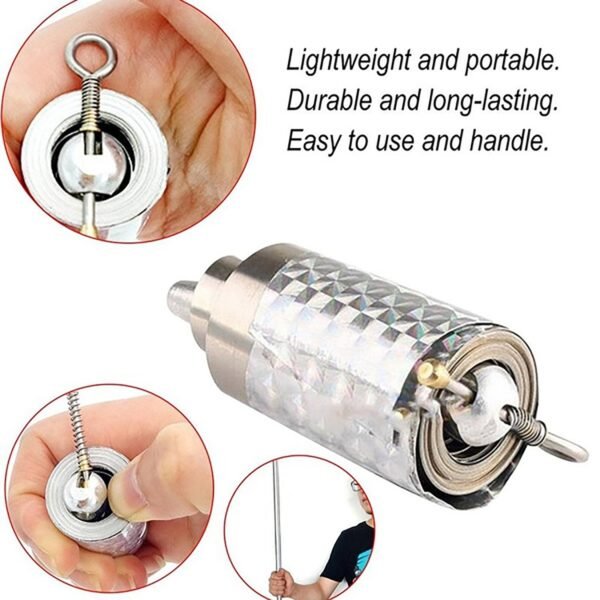 6139dc427ae3c2fad58f9f15-1-large_3921a2ce-d5d8-4a7e-9626-8691892cf3d5.jpg Magic Toy Metal High Elasticity Steel Silver Appearing Cane Magic Toy Magic Steel